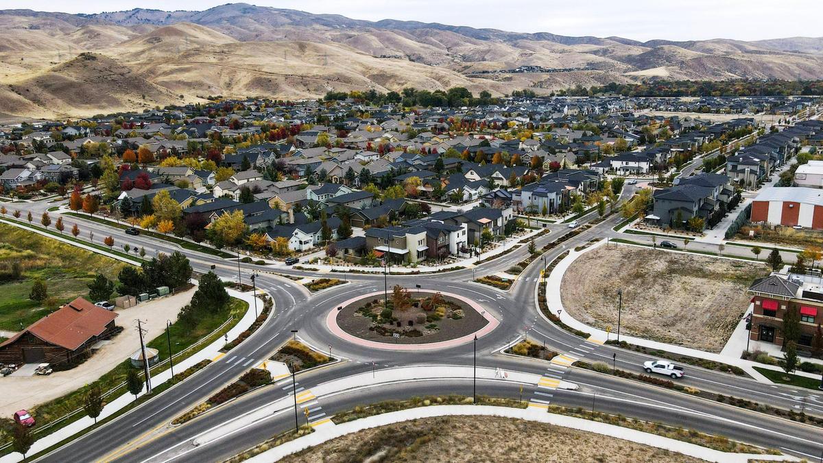 The Harris Ranch Community Infrastructure District (CID) was created to pay for needed improvements for development in the East Boise community. The debt obligation for the CID is paid exclusively by residents living in the newer phases of Harris Ranch—paying 30% more in property taxes than homeowners to the east. District expenses through 2020 include $1.15 million for the fire station at the right edge of this image.