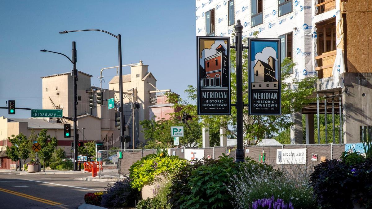 Meridian’s Main Street has transformed recently with new office and apartment buildings under construction just up the road from the historic Meridian Mill. It’s part of the city’s opportunity zone.