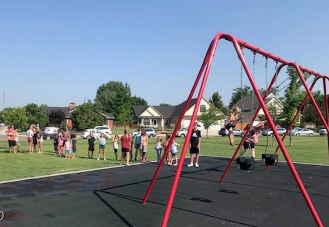 Southwest Boise currently has two parks, Molenaar and Peppermint parks, which have a combined 27 acres. Southwest children lined up at Peppermint Park’s swings on July 3 to demonstrate the need for more local park. Peppermint Park’s single swing set is the only one in the Southwest area. ”Stating that 27 acres meets the needs of residents living on the 7,166 acres (in the Southwest) is like providing one rung on the monkey bars,” Kathy Corless, president of the South Cole Neighborhood Association, said.