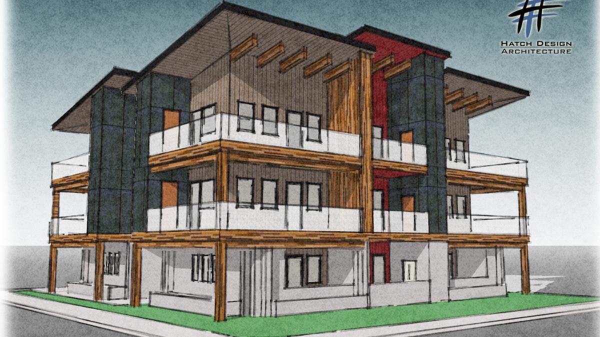 Developer Wendy Klahr’s planned Prime 17 apartments would have patios with storage areas, and some would have Foothills views. “We try to make a very large patio area for every unit,” she said. “We’re going to work hard to include bike storage.”