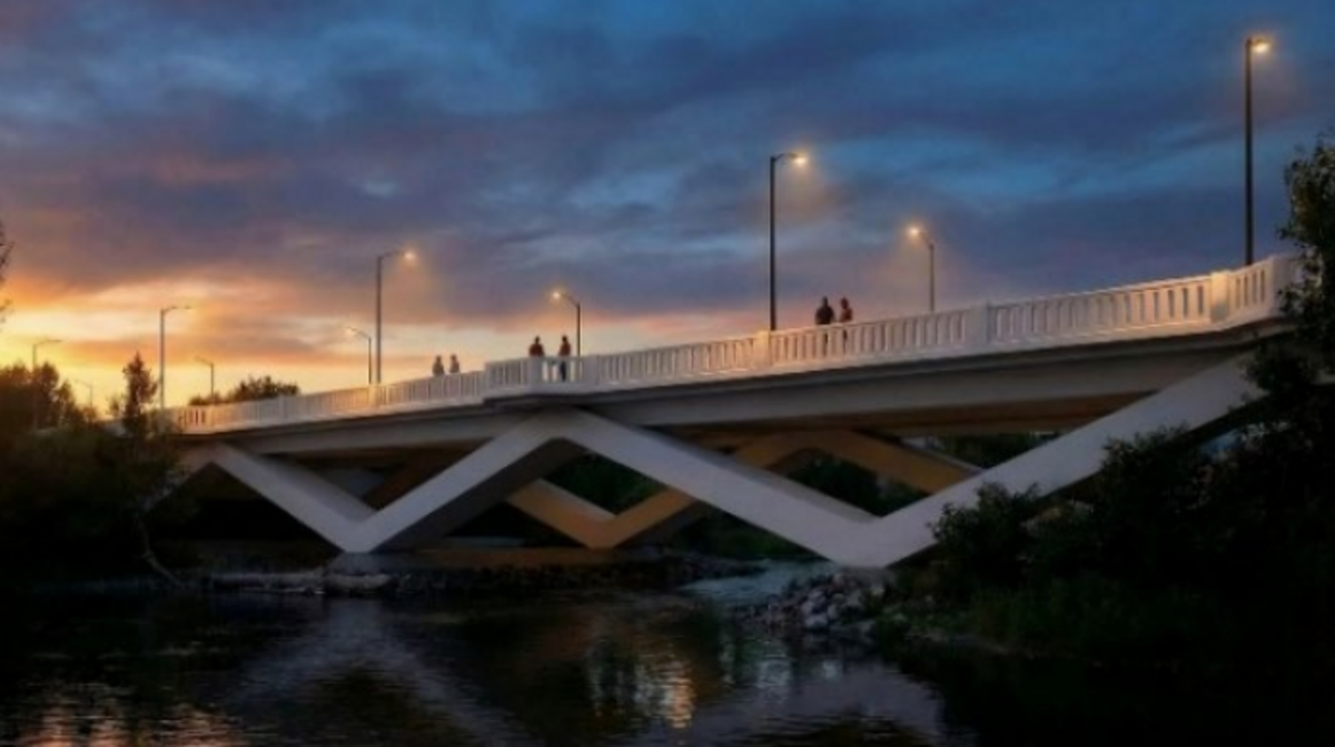 A rendering of a possible design for the Fairview Bridge replacement used for public outreach.