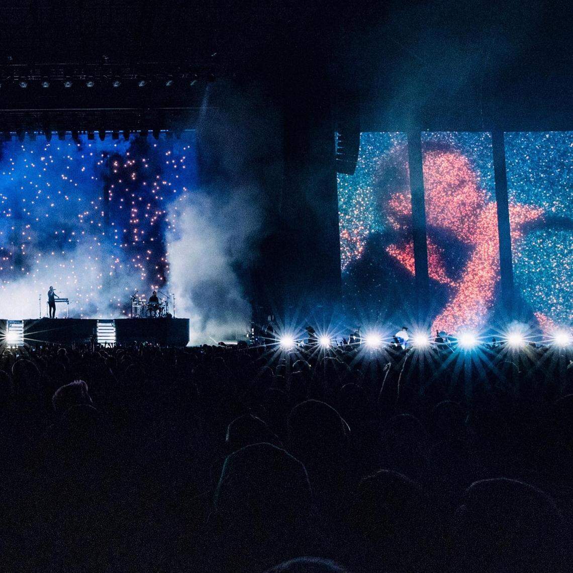 Rüfüs Du Sol played three consecutive nights in Banc of California Stadium in Los Angeles in 2021.