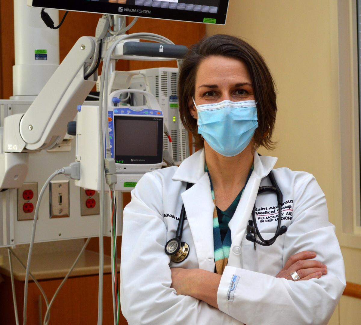 Dr. Meghan McInerney, director of the Saint Alphonsus Regional Medical Center intensive care unit, has been on the frontlines of Idaho’s fight against coronavirus for a year.