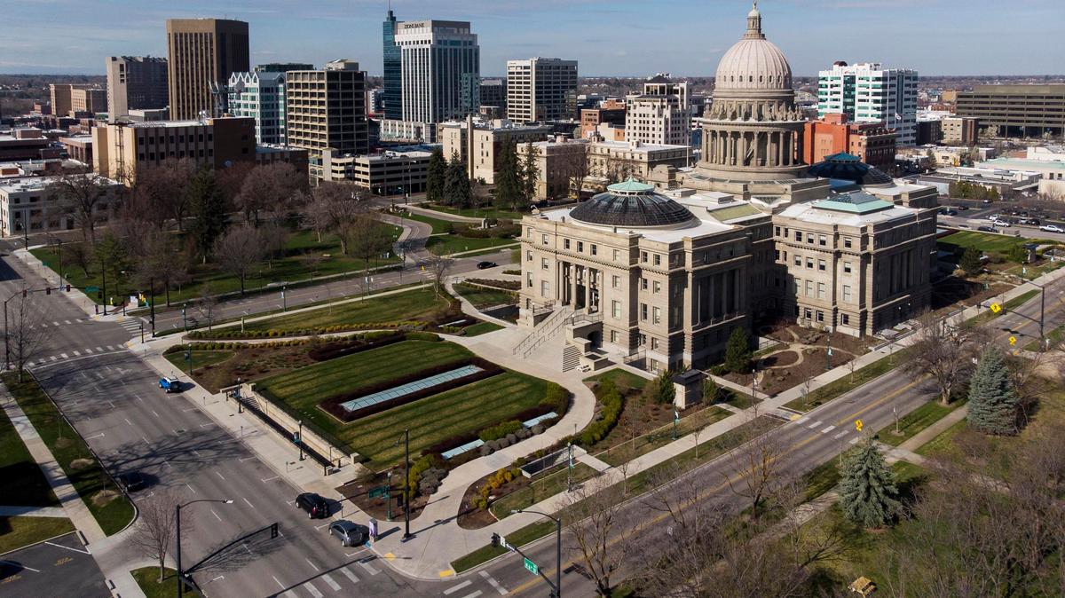 Traffic to and from Downtown Boise Friday, March 27, 2020 has slowed to trickle compared to its normal hustle and bustle following a statewide stay-at-home order by Gov. Brad Little on Wednesday to further prevent spread of coronavirus COVID-19.