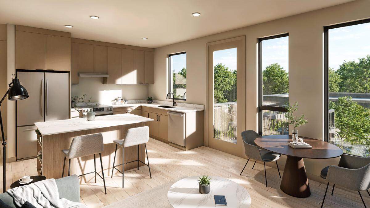 Ivywild features a mix of one- and two-bedroom condos.