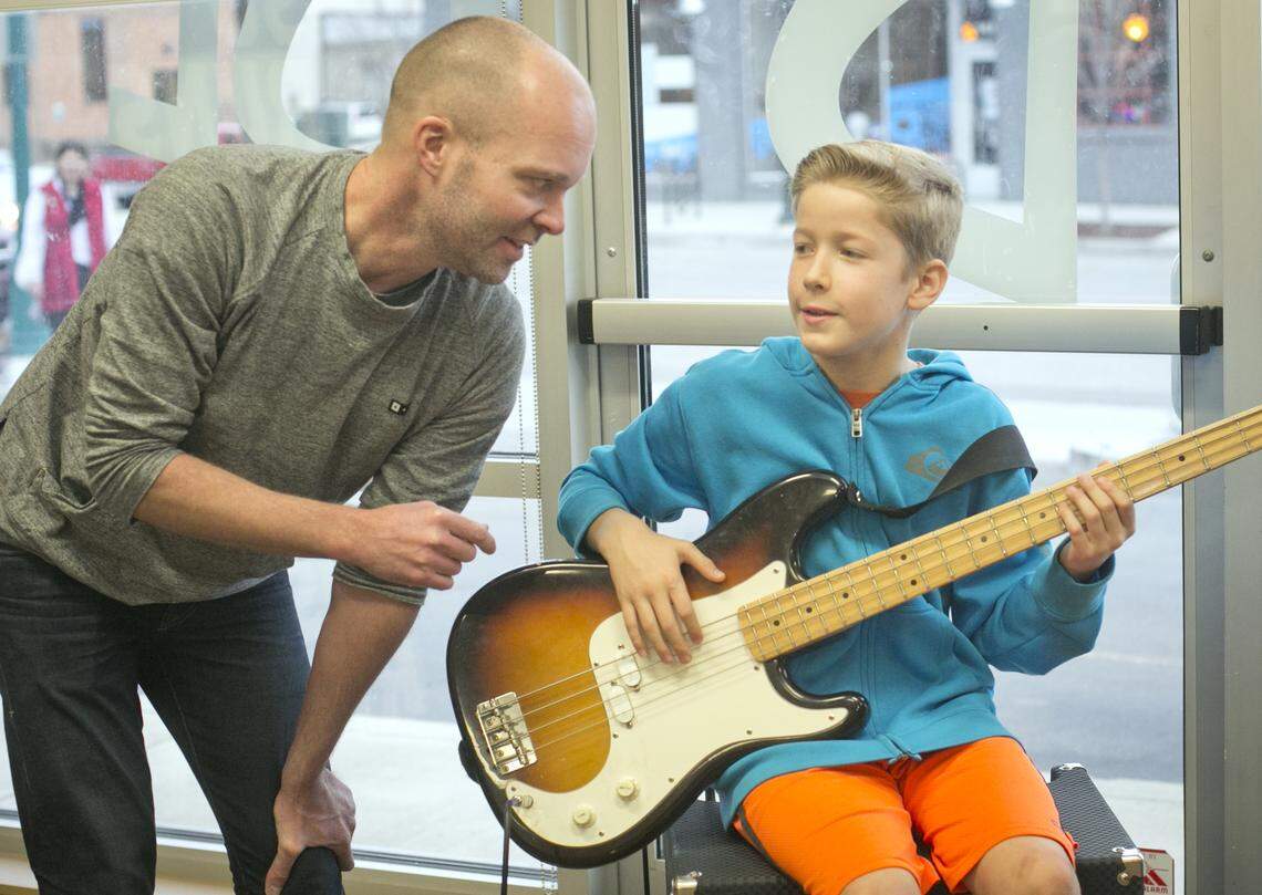 Ryan Peck and Vaughn Myers at Boise Rock School