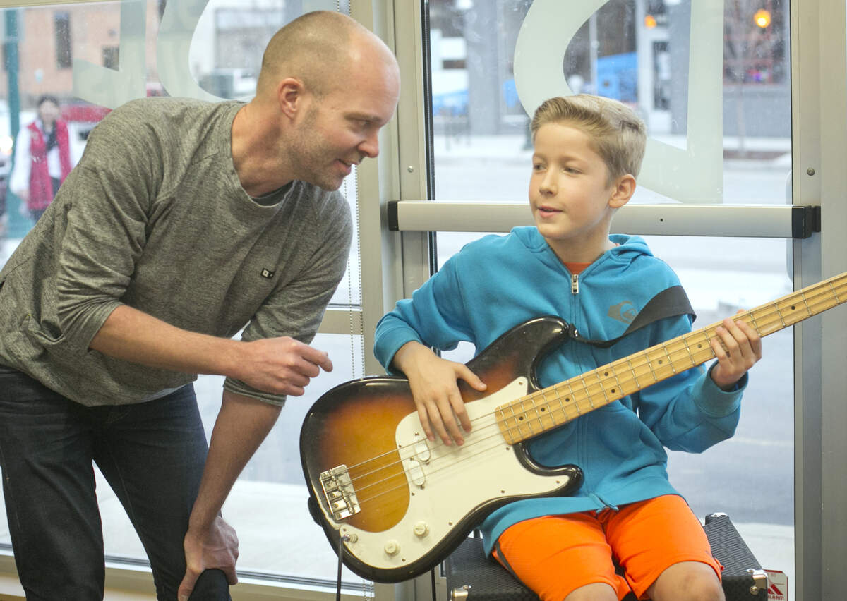 Ryan Peck and Vaughn Myers at Boise Rock School