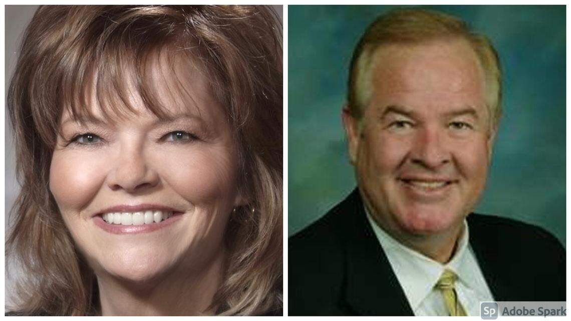 Mary Niland, left, and Skip Smyser, right, are running for re-election to the College of Western Idaho’s board of trustees.