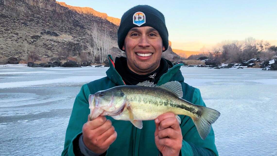 A subzero cold snap meant rare Idaho ice fishing at warmwater ‘bonus spots’ 