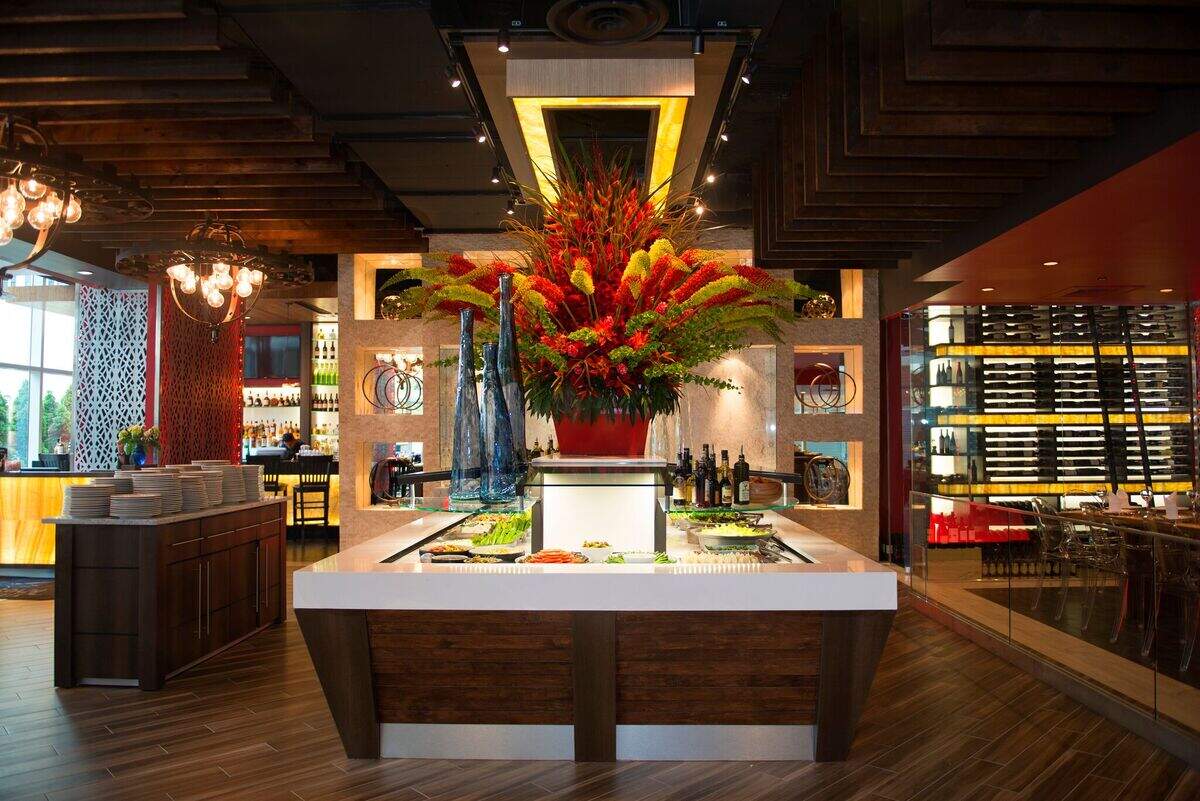 Texas de Brazil calls itself “a steakhouse even vegeterians love,” thanks to its expansive salad area.