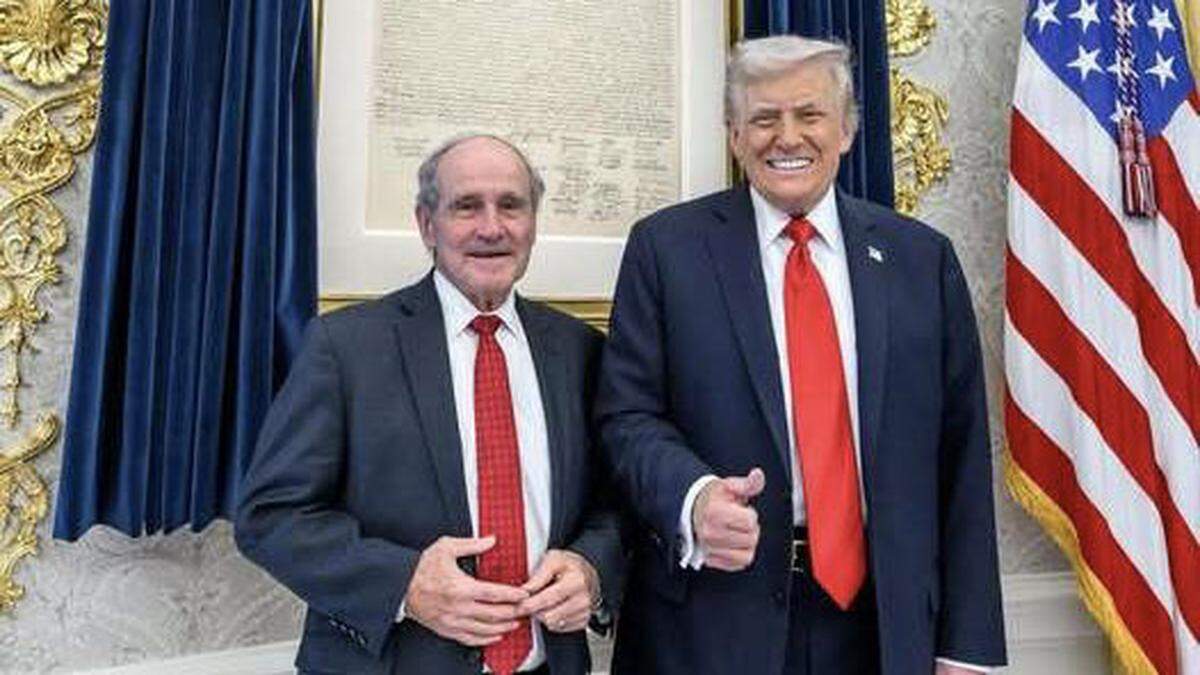 U.S. Sen. Jim Risch, R-Idaho, left, is seeking reelection in 2026 and counts President Donald Trump among those who have endorsed him for a fourth term. He posed with a photo with the Commander in Chief at the White House in October 2025.