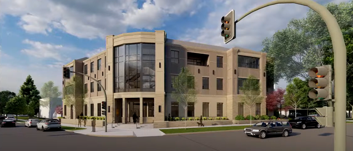 The Boise Roman Catholic Diocese is planning to build an administrative building at 902 N. 8th St., across the street from the Boise Co-op property, out of site at left.