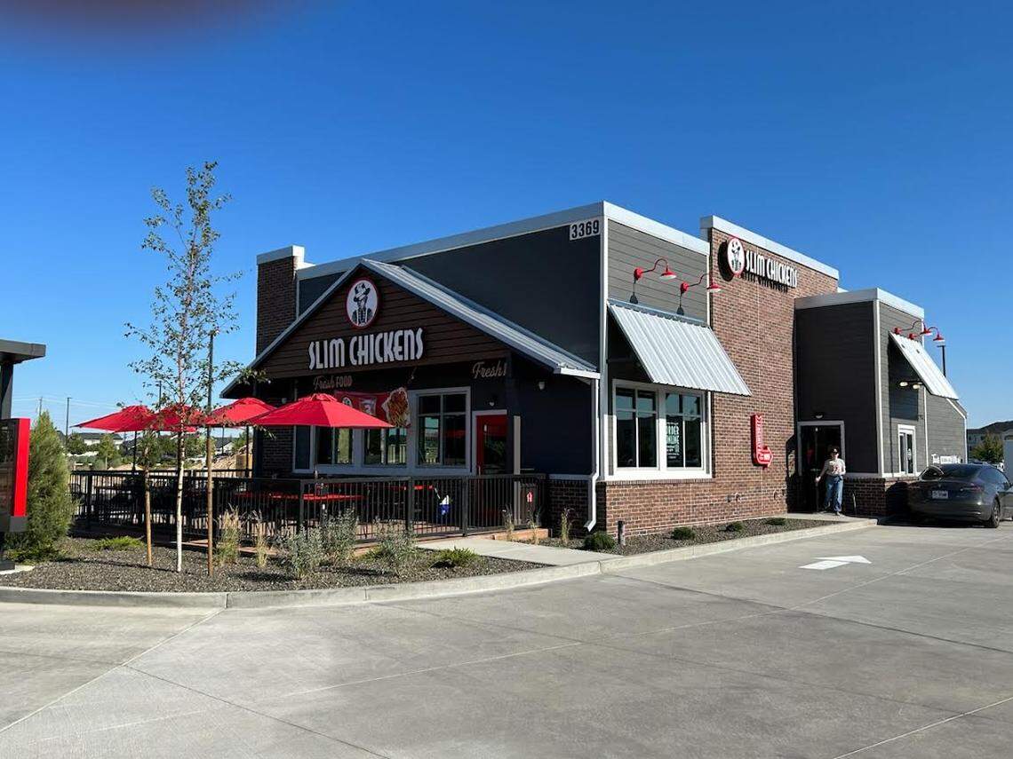 Slim Chickens is opening in a newly constructed building.