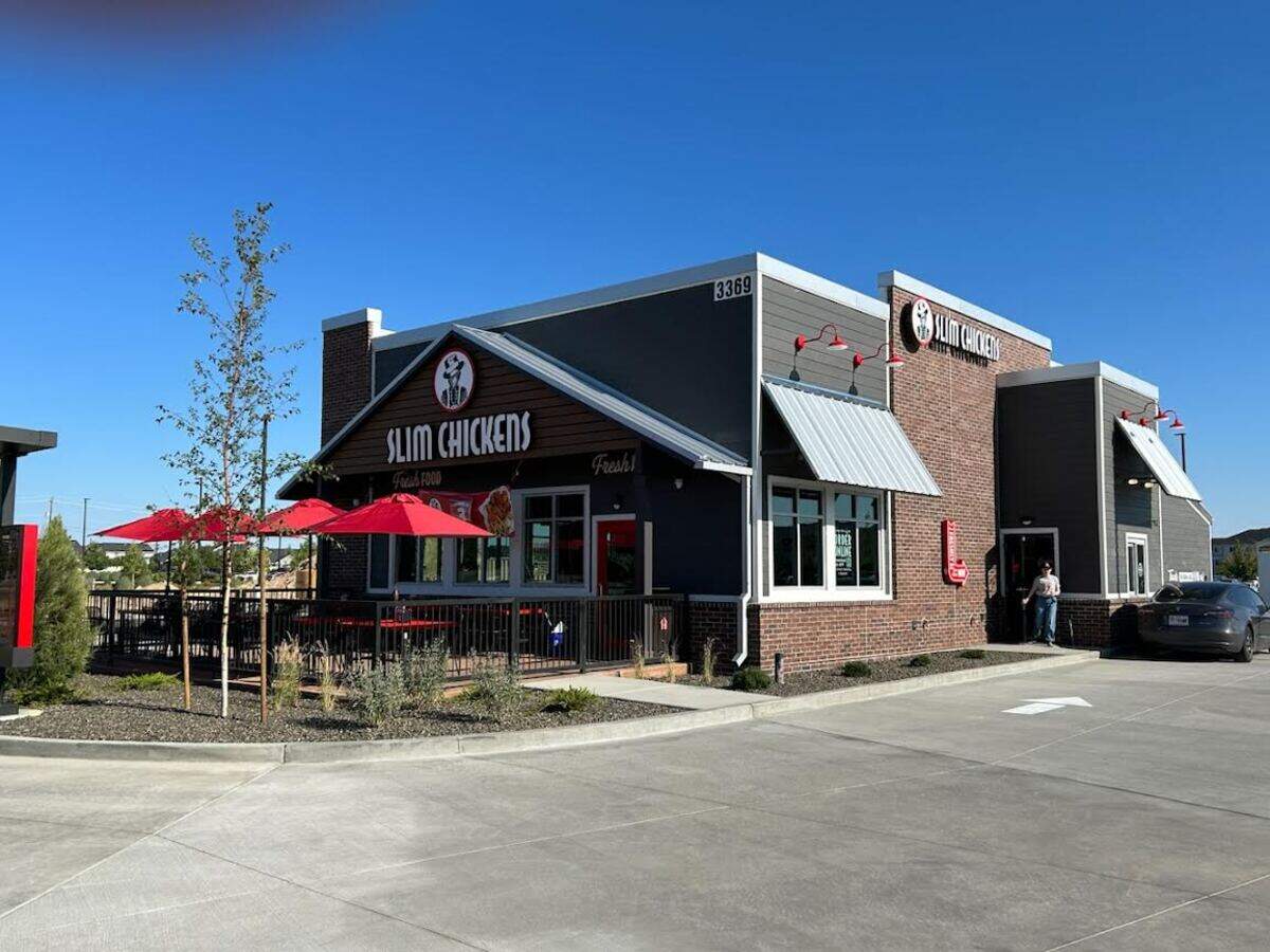 Slim Chickens is opening in a newly constructed building.