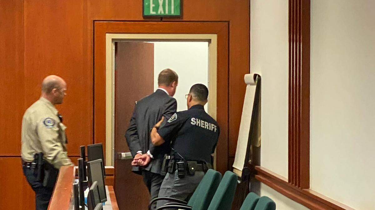 Former state Rep. Aaron von Ehlinger was arrested Friday, April 29, 2022, and booked into the Ada County Jail after he was found guilty of raping a 19-year-old legislative intern by a 12-person jury.