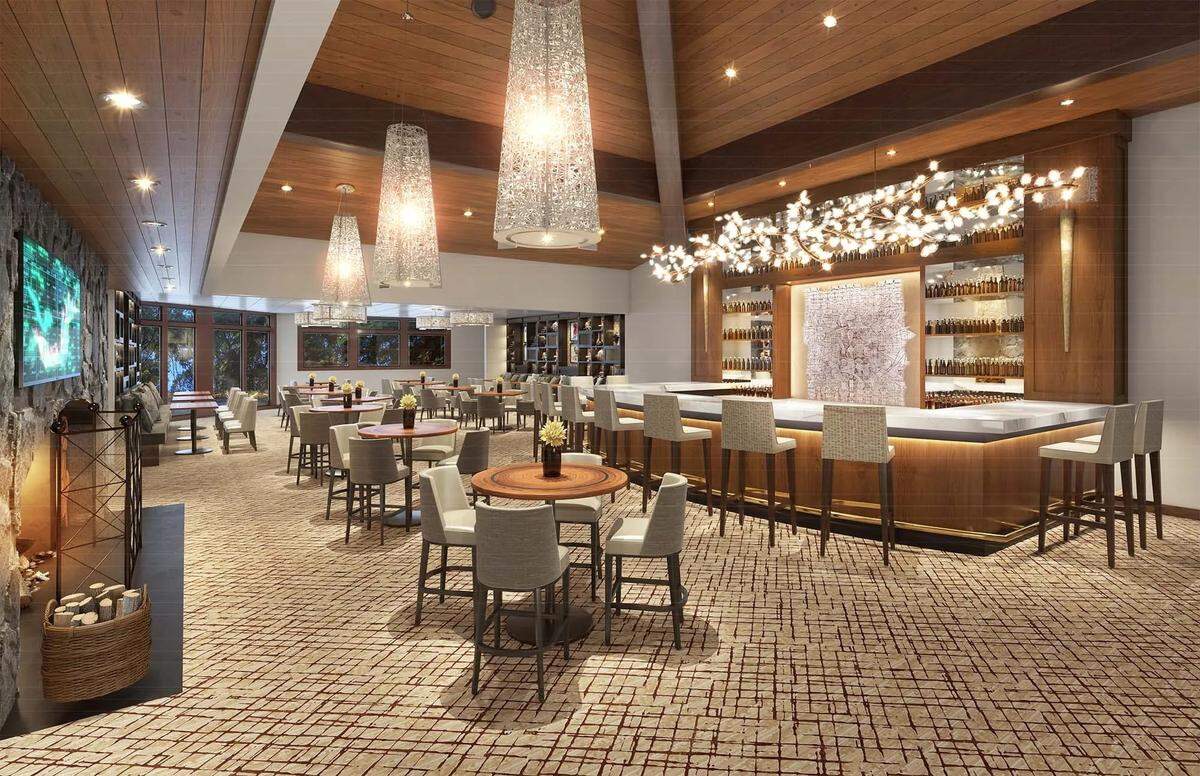 This rendering shows the Arid Club’s redesigned bar area.