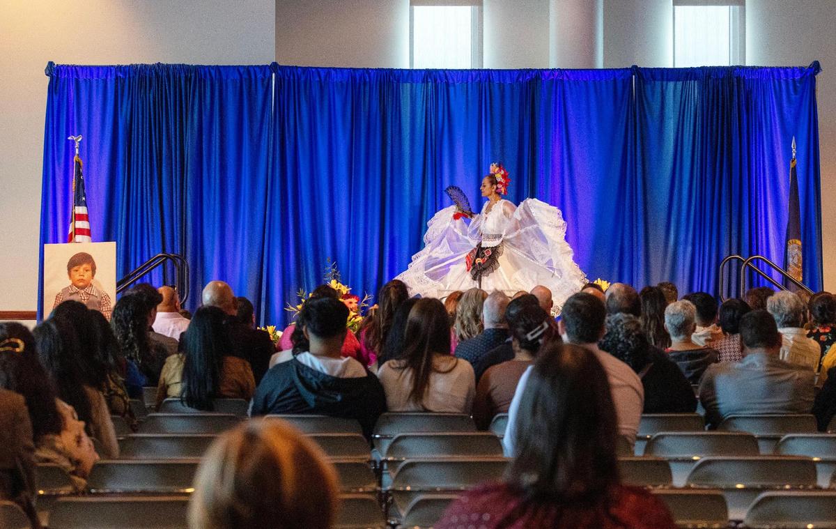 Norma Pintar danced at the memorial.