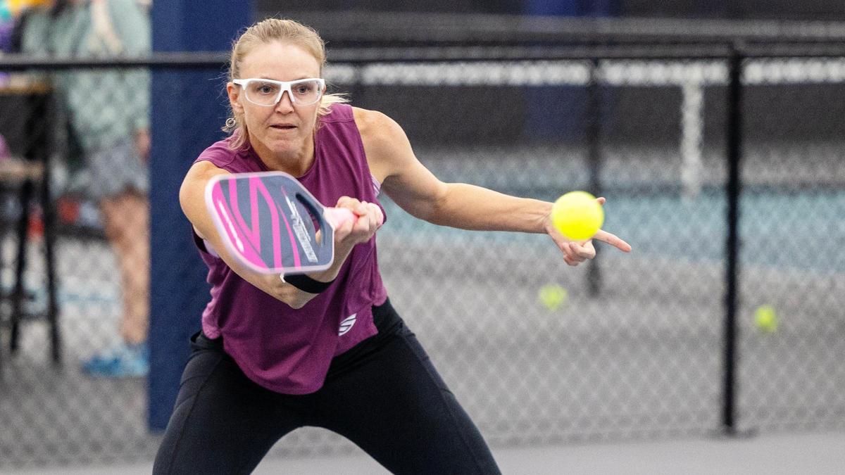 Indoor pickleball courts are offered at The Flying Pickle in Meridian.
