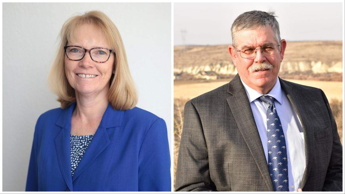 Shawn Dygert, right, is challenging Idaho Rep. Tina Lambert in the Republican primary in District 23.