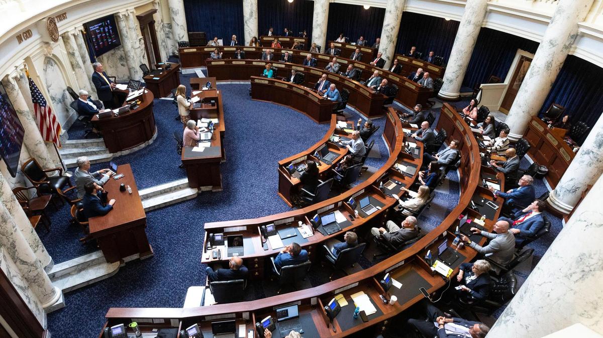 The Idaho House of Representatives convenes for a special session to debate House Bill 1 in a special session called by Gov. Brad Little Sept. 1 at the Idaho Capitol Building in Boise.