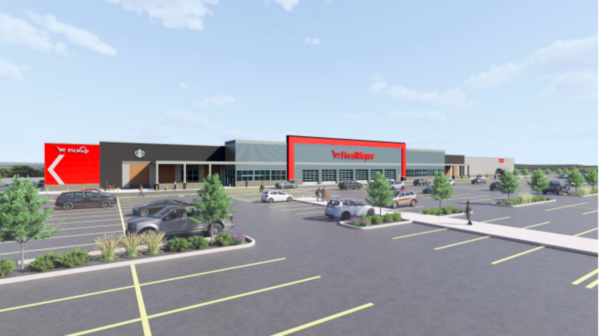 A rendering of the Fred Meyer store being developed in Caldwell. Developers are expected to break ground on the store March 12. 