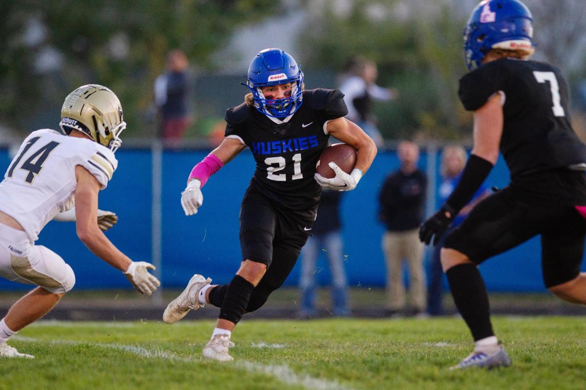 Emmett wide receiver Isaac Brennan is one of just two returning offensive starters for the Huskies, who scored 38 points per game last fall.