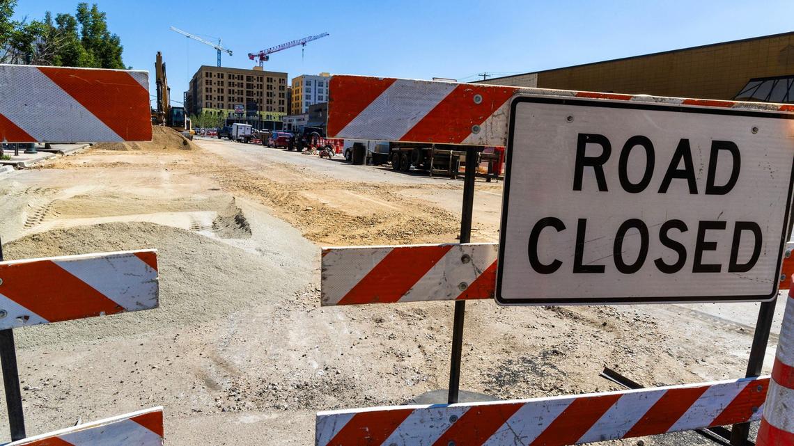 Construction on Grove Street in downtown Boise has begun. Big City Coffee & Cafe has temporarily closed.