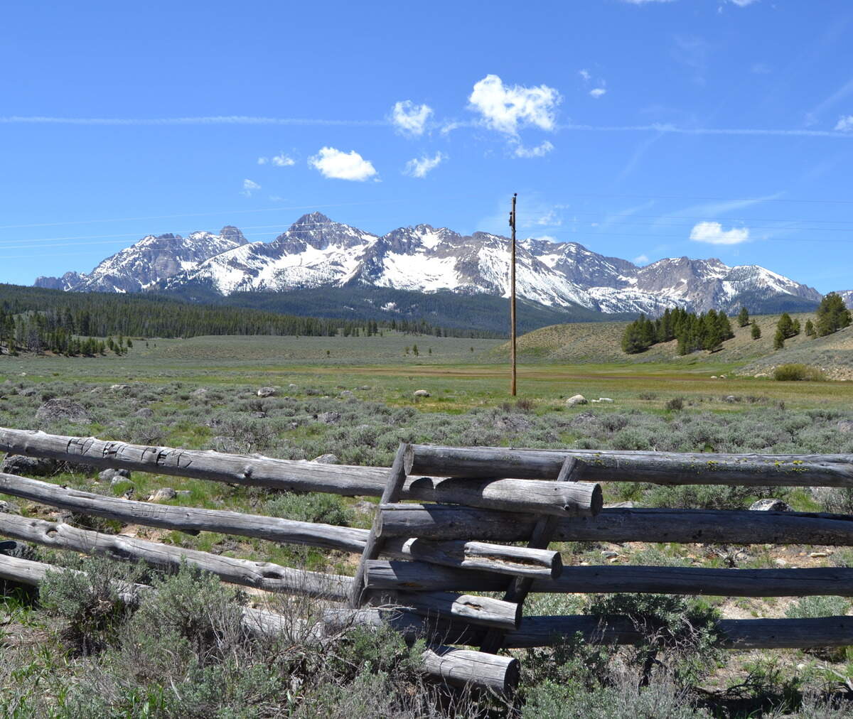A portion of an alternative route for a trail between Stanley and Redfish Lake proposed by property owner Dave Boren still offers a spectacular view of the Sawtooth Mountains.