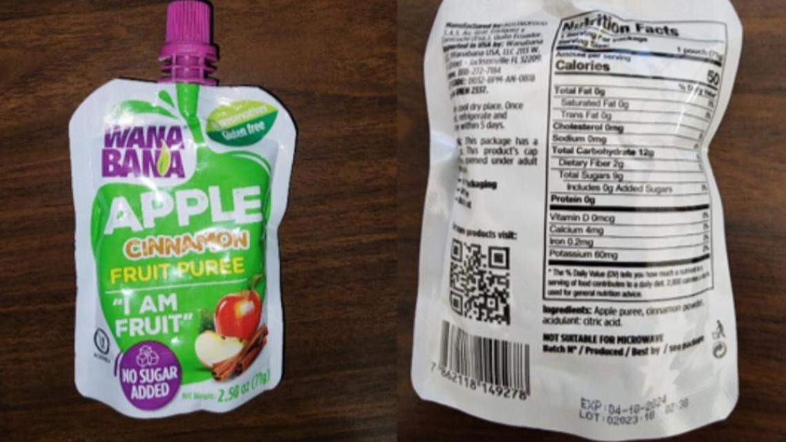 WanaBana cinnamon applesauce pouches have been recalled for containing elevated levels of lead. Two Idaho children tested positive for elevated blood lead levels after consuming the food, Idaho health officials said.