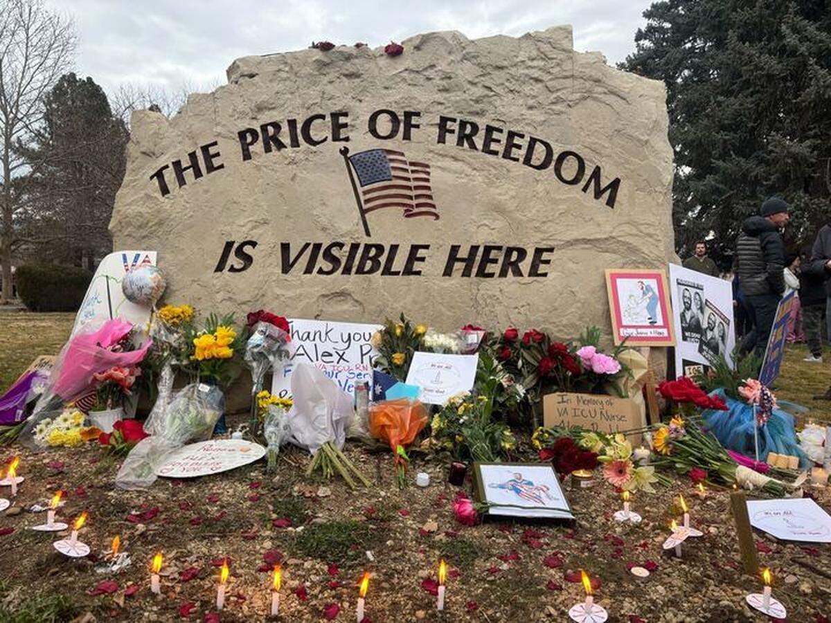 The American Federation of Government Employees 1273, which represents federal VA employees in Boise, organized a vigil for Alex Pretti on Friday.