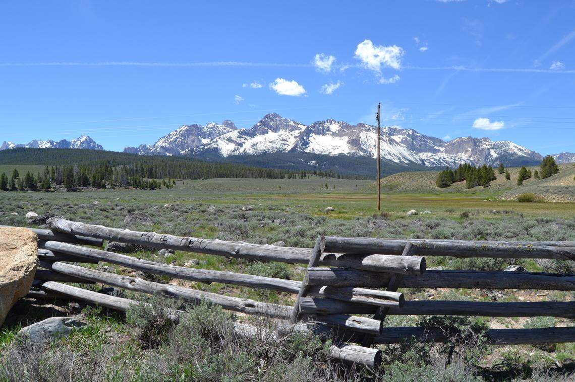 A portion of an alternative route for a trail between Stanley and Redfish Lake proposed by property owner Dave Boren still offers a spectacular view of the Sawtooth Mountains.