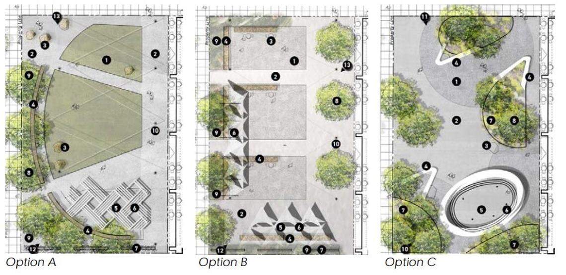 The cityof Boise plans a new park with public art on Grove Street downtown.