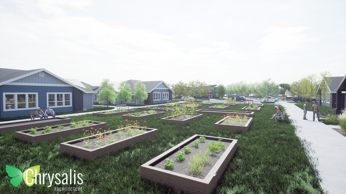 An architect’s rendering of the planned redevelopment. Boise Christian Homes wants to maintain its village’s tranquility. “The people that will be living here are people that are coming here to retire,” said Lynn Holmes, vice president of Boise Christian Homes’ board. “They’re coming here to enjoy the peace and the quiet.”