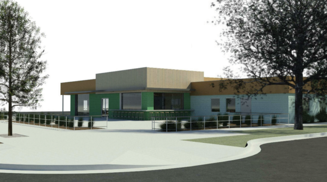 An architectural rendering of Mother Earth Brew Co. in downtown Boise. “The building may end up kind of looking like that, but it also may not,” founder and president Daniel Love said.