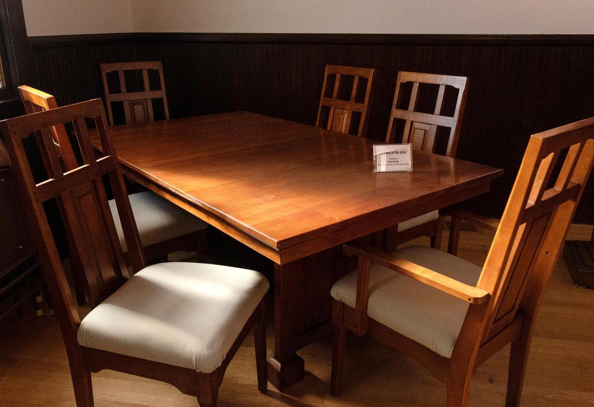 The “A Seat at the Table” exhibit at the Idaho Black History Museum showcases how Black people in Idaho were afforded different opportunities than in other parts of the United States, such as access to education., jobs and land ownership. This table was donated by Chuck Winder, president pro tempore of the Idaho Senate.