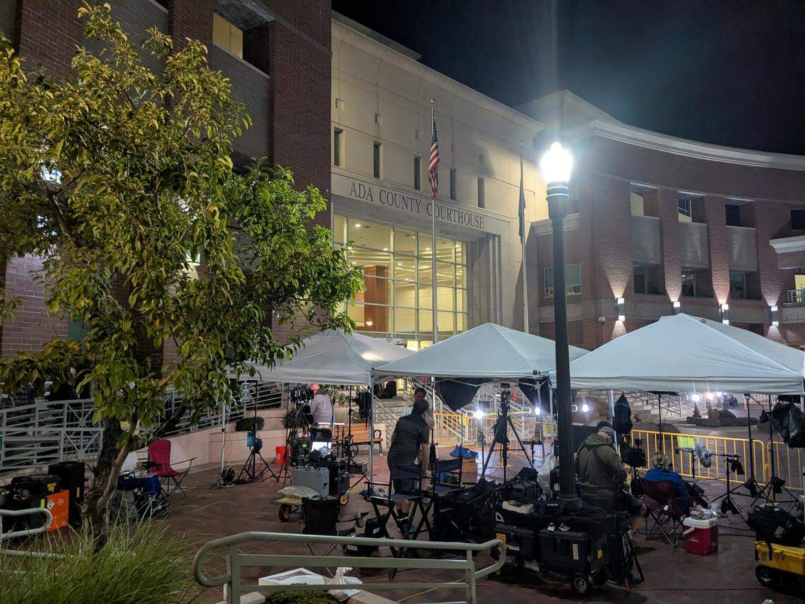 Dozens of people lined up outside the Ada County Courthouse Wednesday, July 23, in the hopes of securing a spot within the county’s largest courtroom for the sentencing of 30-year-old Bryan Kohberger. He’s expected to be sentenced to life in prison.