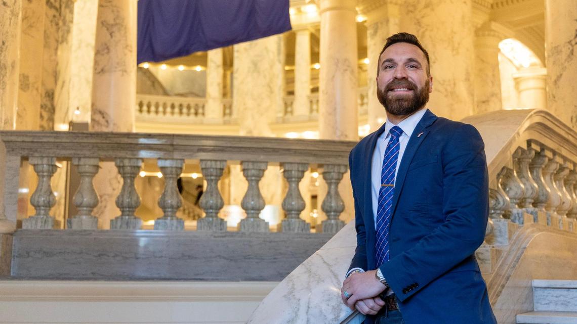 Rep. Jordan Redman, R-Coeur d’Alene, at the Capitol in 2025.