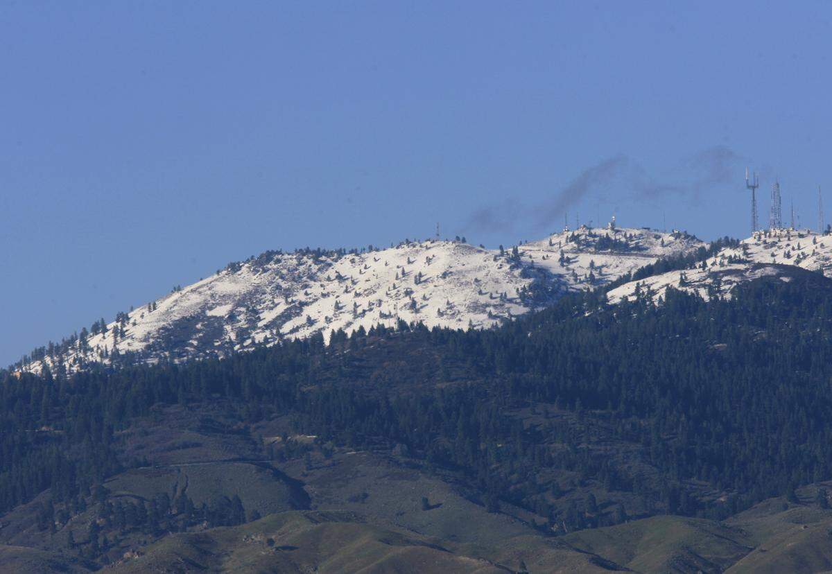 Shown is Shaffer Butte above Bogus Basin Ski Resort.