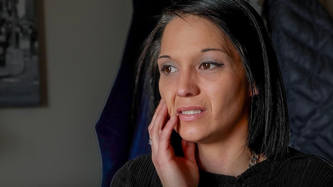 Mersades Seward describes watching the video of her husband, Colt James Seward, getting punched in the face while being arrested by Meridian police.