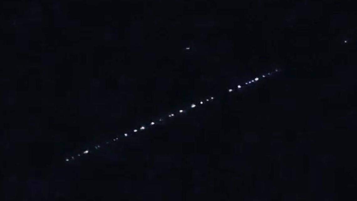 What was the String of Lights in the Sky Tonight: Unveiled Mystery
