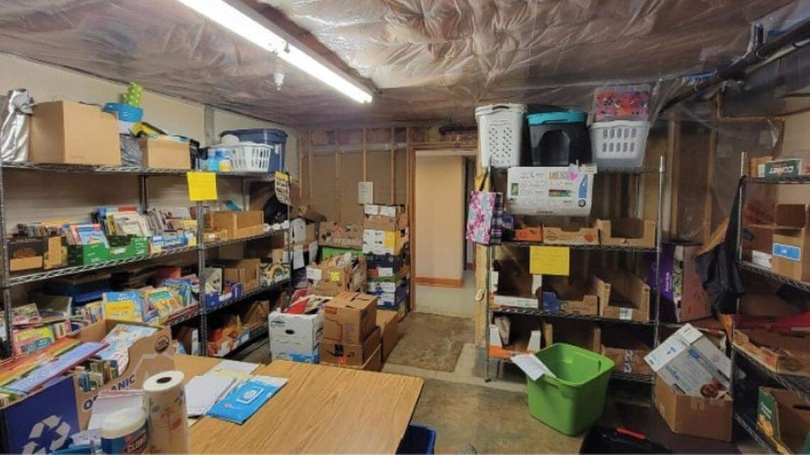 Plans call for replacing parts of its basement, shown here, with classrooms.