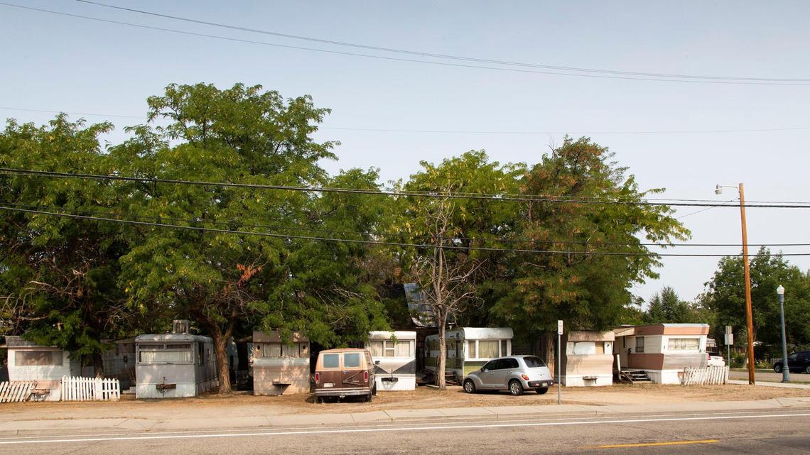 Developers of a new apartment building are planning to remove a series of mobile homes at Rush Mobile Home Park at the corner of Lee and 11th streets in Boise.