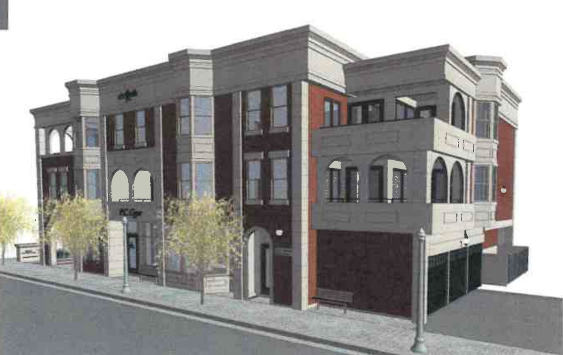 Steven Roth has plans to build this three-story mixed-use building in downtown Eagle. It would include eight residences, as well as three retail or office spaces.
