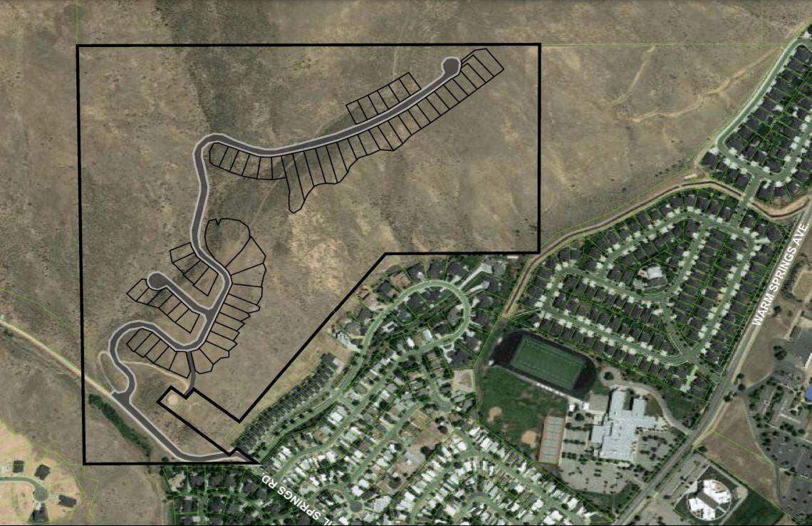 A view of the planned Harris Ranch East subdivision.