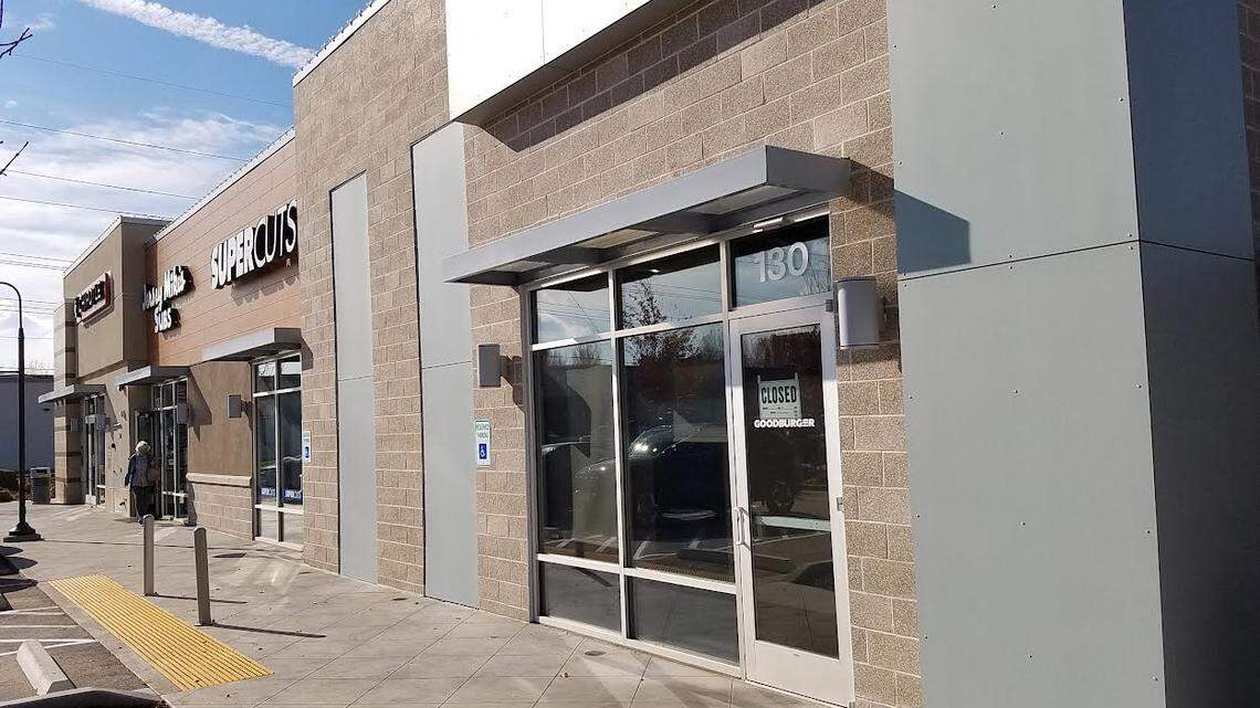 The recently closed Good Burger is in the same building as Jersey Mike’s and Chipotle.