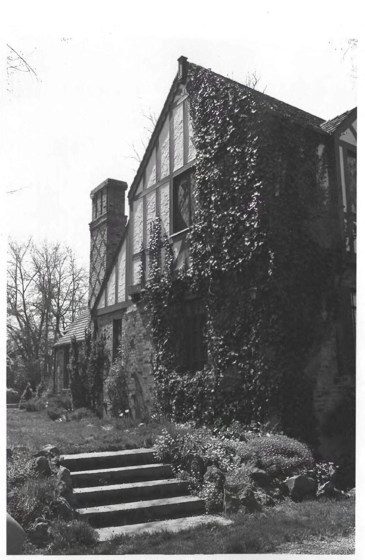 The Jackson house in 1980, fifty years after it was built. It was added to the National Register of Historic Places in 1982.