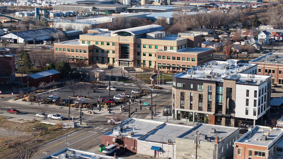 Meridian City Hall stands at 33 E. Broadway Ave in the city’s Old Town area.