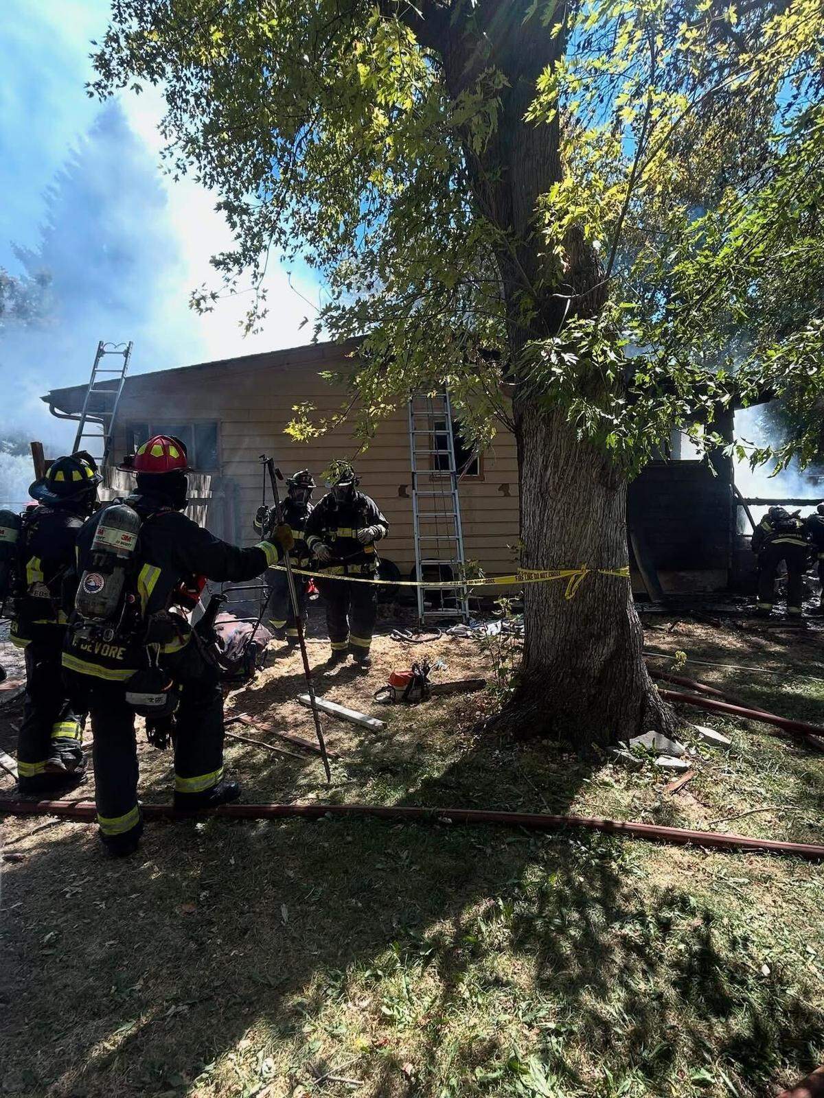The Boise Fire Department’s response caused the closure of Cole Road.