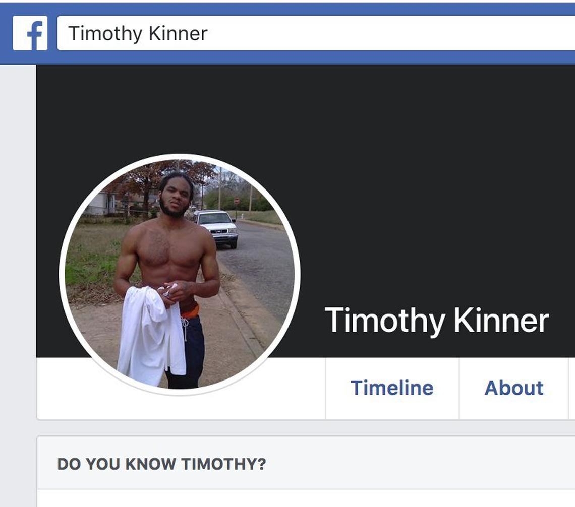 A screenshot of Timmy Kinner Jr.’s Facebook page.