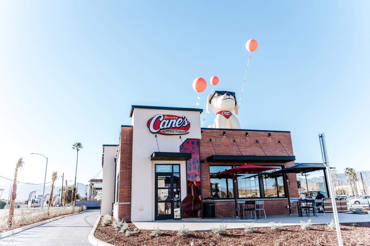 A Raising Cane’s in California in 2022.